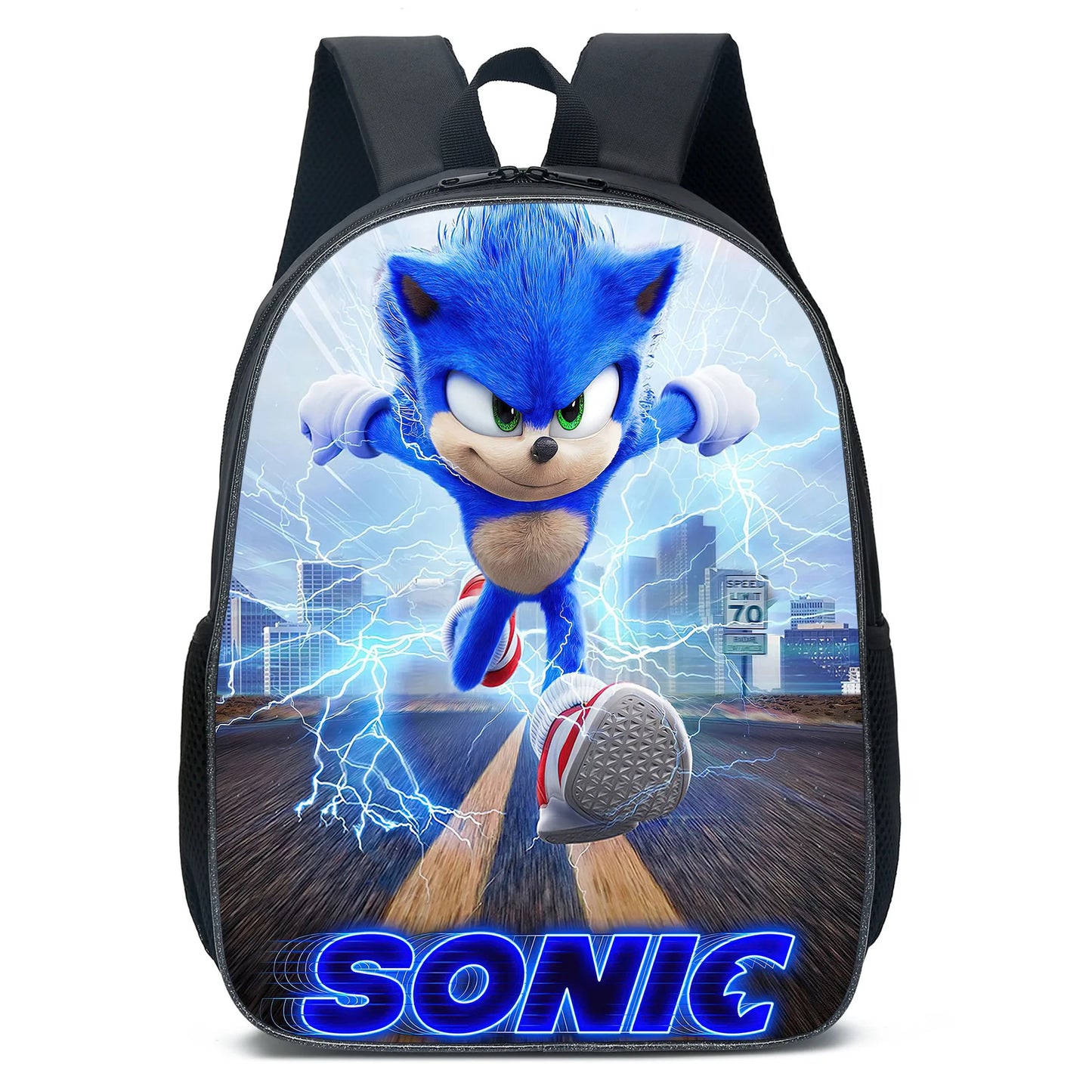 HOT 3PC-SET Sonic Backpack Primary and Secondary School School Bags  Anime Cartoon School Bags Best Gifts for Kids Mochila