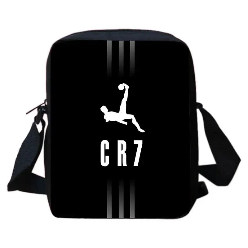 Mochila C-CR7 Child Backpack With Shoulder Bags Pencil Bags School Bags ,Cartoon Football Star School Bags Set for Boys Girls