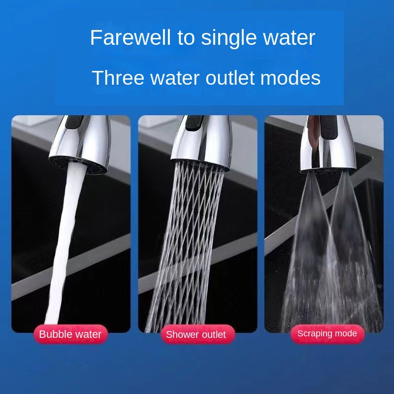 Kitchen Faucet Scrape Wash Anti-splash Faucet 360 ° Rotating Bubblers Lengthening Extender Home Kitchen and Bath Shower