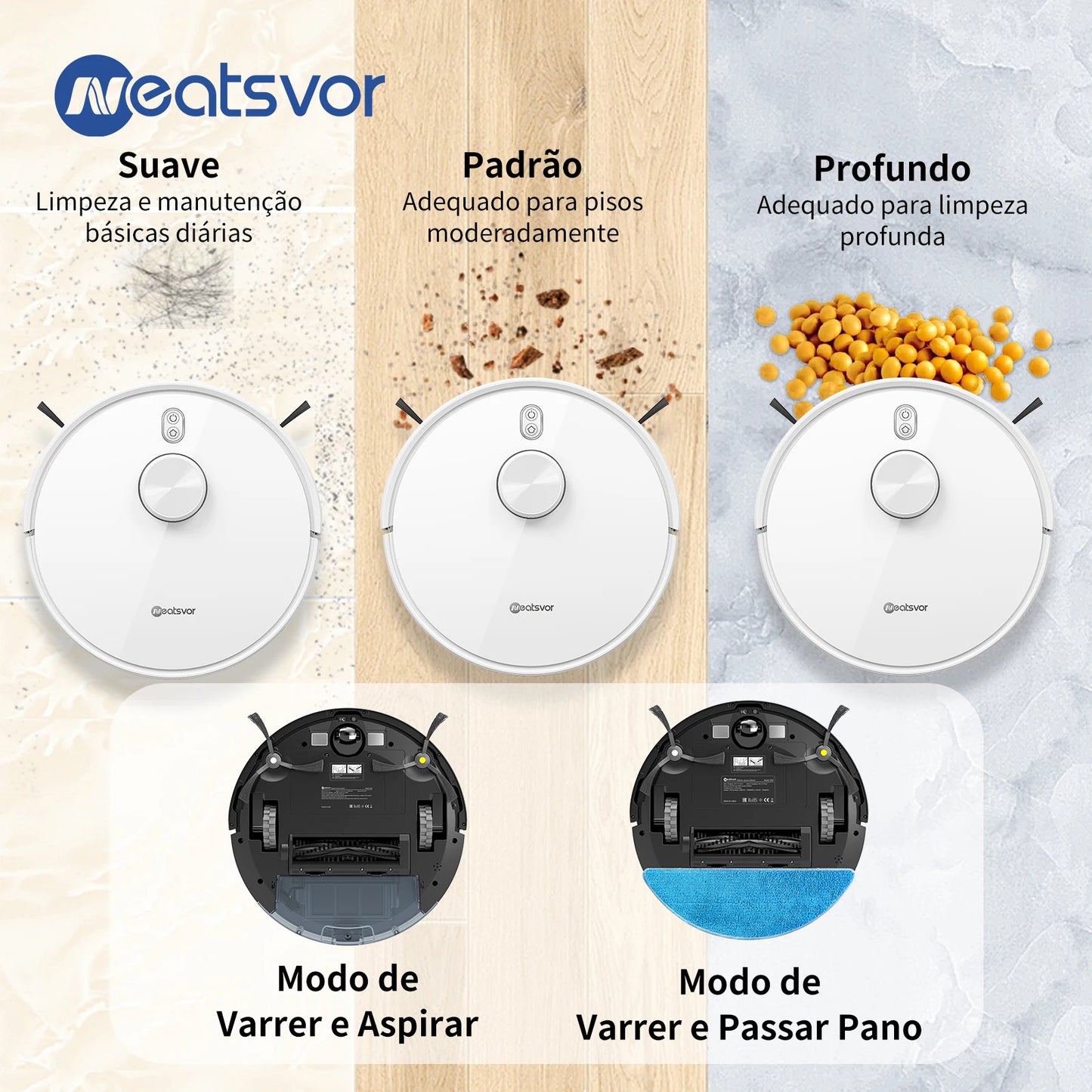NEATSVOR S600 Robot Laser Navigation 6000PA Dust Bag Automatic Dust Collection System Smart Home