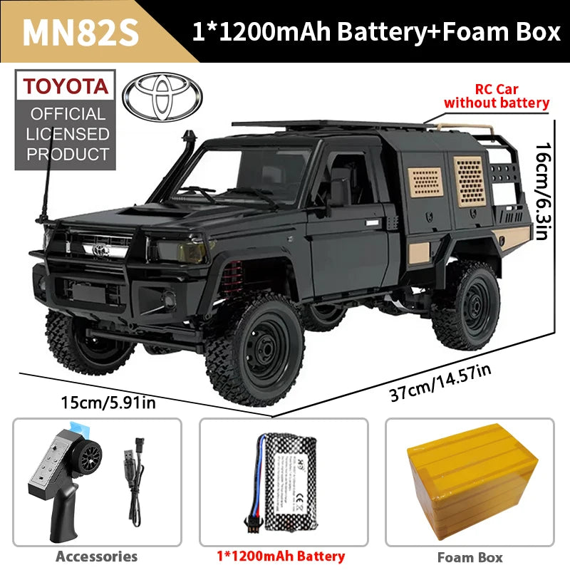 ZWN MN82 MN82S LC79 1/12 Full Scale RC Pickup Short Truck 4WD Remote Control Climbing Off-road Car Toys for Kids Christmas Gifts