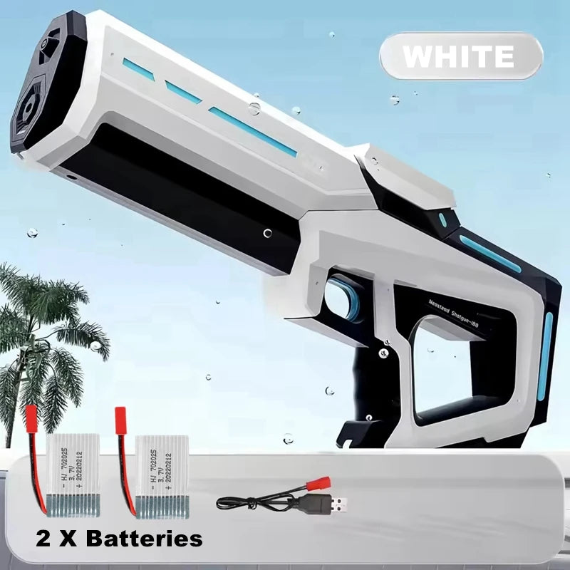 Full  Automatic Electric Water Gun Toys 43cm Portable Children Adult Summer Beach Outdoor Fight Fantasy Toys for Boys Kids Game