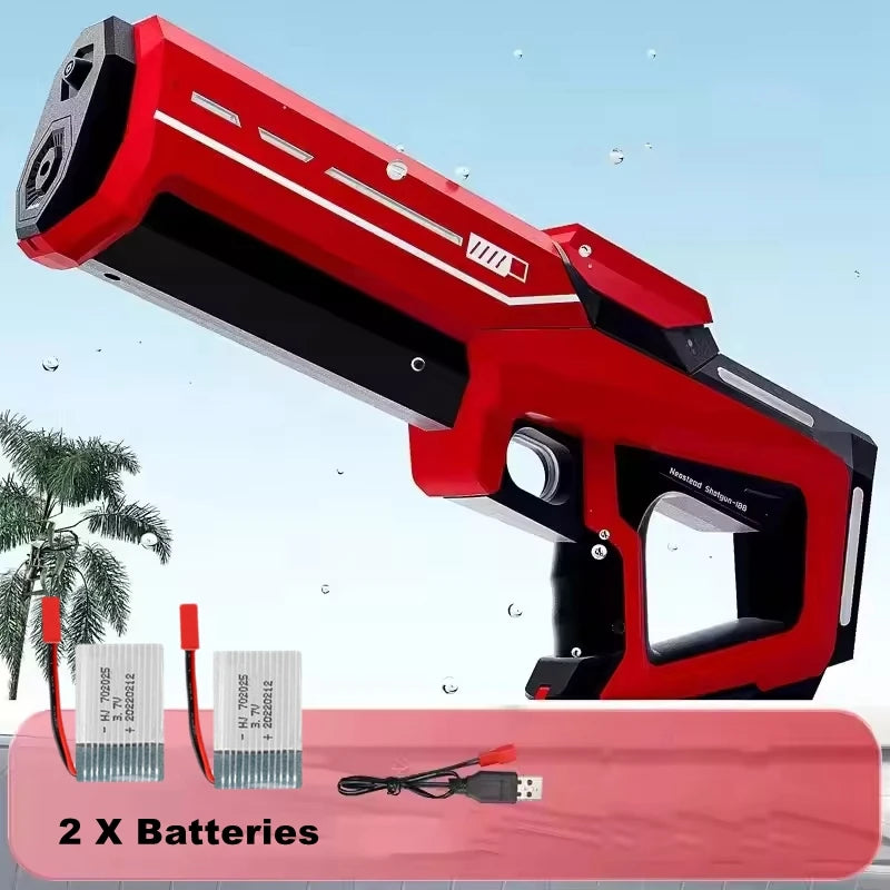 Full  Automatic Electric Water Gun Toys 43cm Portable Children Adult Summer Beach Outdoor Fight Fantasy Toys for Boys Kids Game