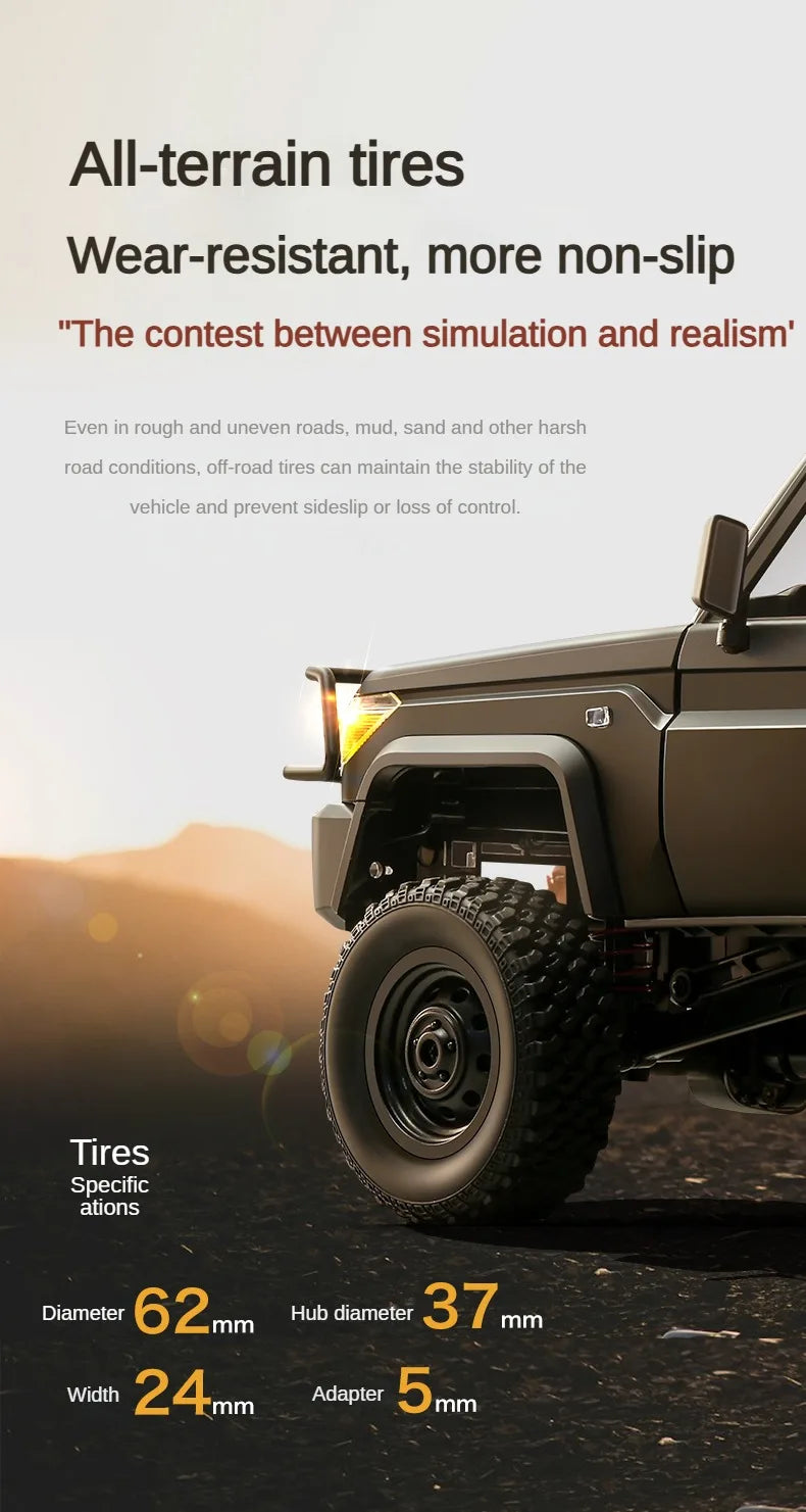 ZWN MN82 MN82S LC79 1/12 Full Scale RC Pickup Short Truck 4WD Remote Control Climbing Off-road Car Toys for Kids Christmas Gifts