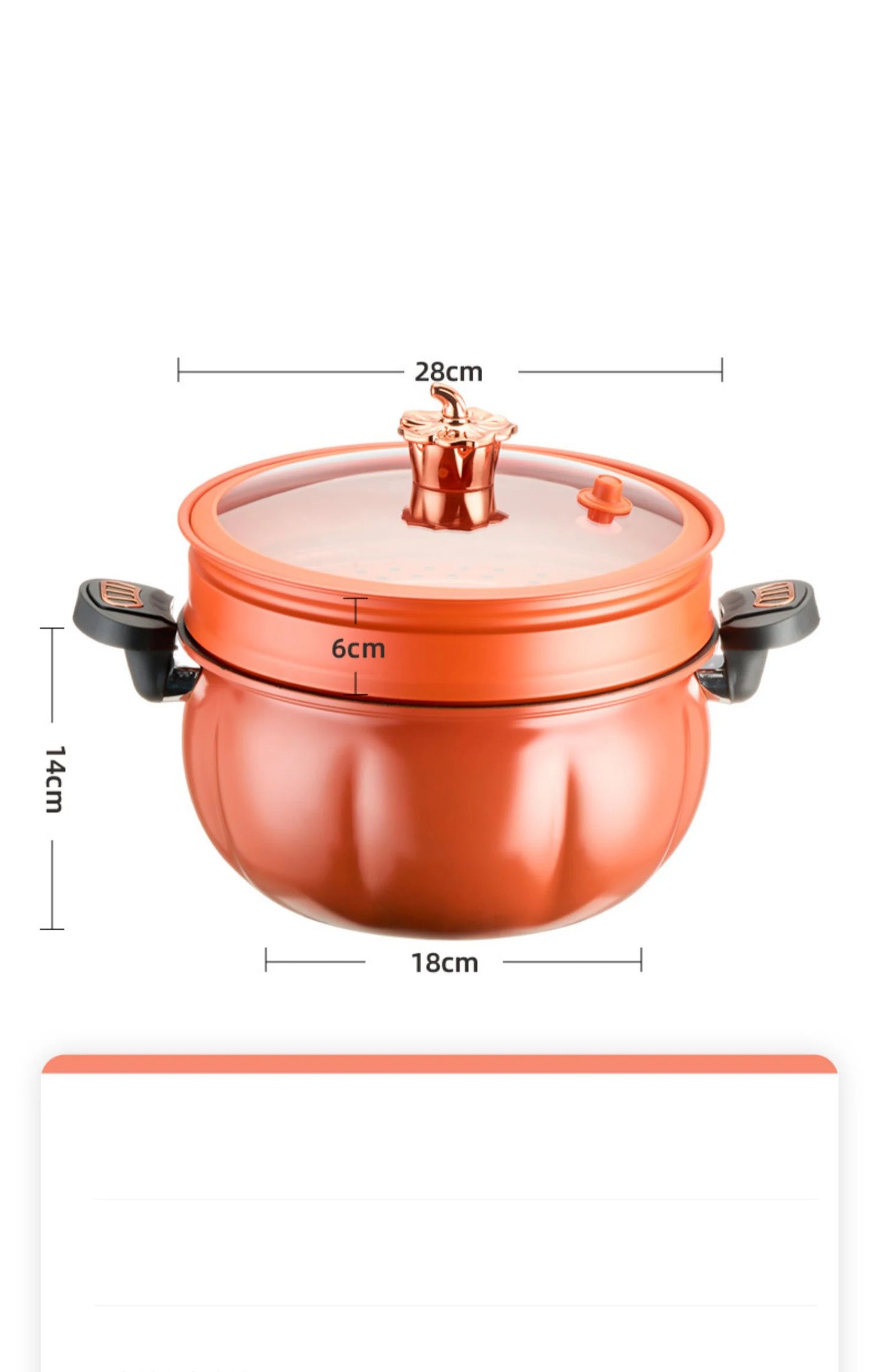 Pumpkin Pot Multifunctional Cast Iron Slight Pressure Cooker Braise Boil Steam Stew Nonstick Pots Cooking Pots