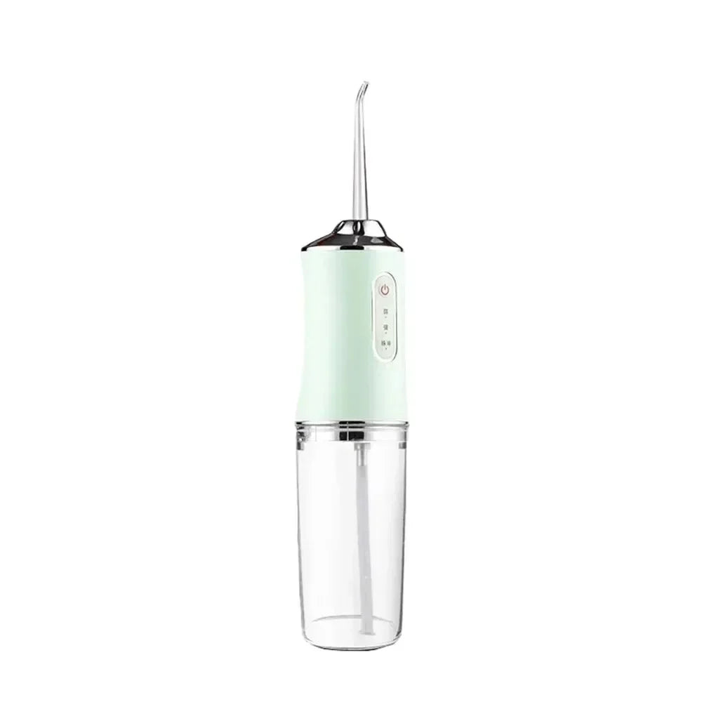 Portable Water Flosser w/ 4 Jet Tips & 3 Modes - Cordless Oral Irrigator for Teeth Cleaning, Braces Care, USB Rechargeable