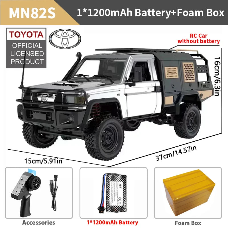 ZWN MN82 MN82S LC79 1/12 Full Scale RC Pickup Short Truck 4WD Remote Control Climbing Off-road Car Toys for Kids Christmas Gifts