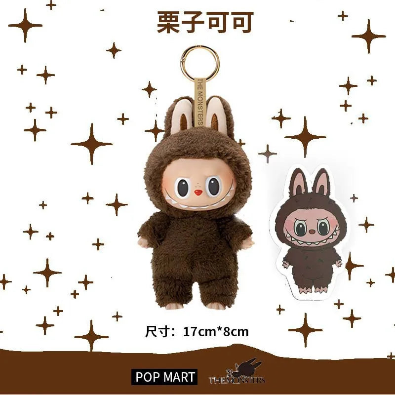 New Labubu Gift Lacquered Doll Clothes Doll Keychain Trendy Toy Blind Box 2 Glue Face Bag Pendant Decoration Toys Friend Gift