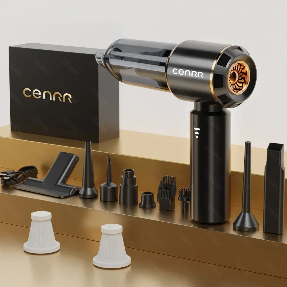 CENRR 998000PA Car Vacuum Cleaner Mini Powerful Wireless Handheld Home Appliance Cleaning Machine Portable Car Vacuum Cleaner