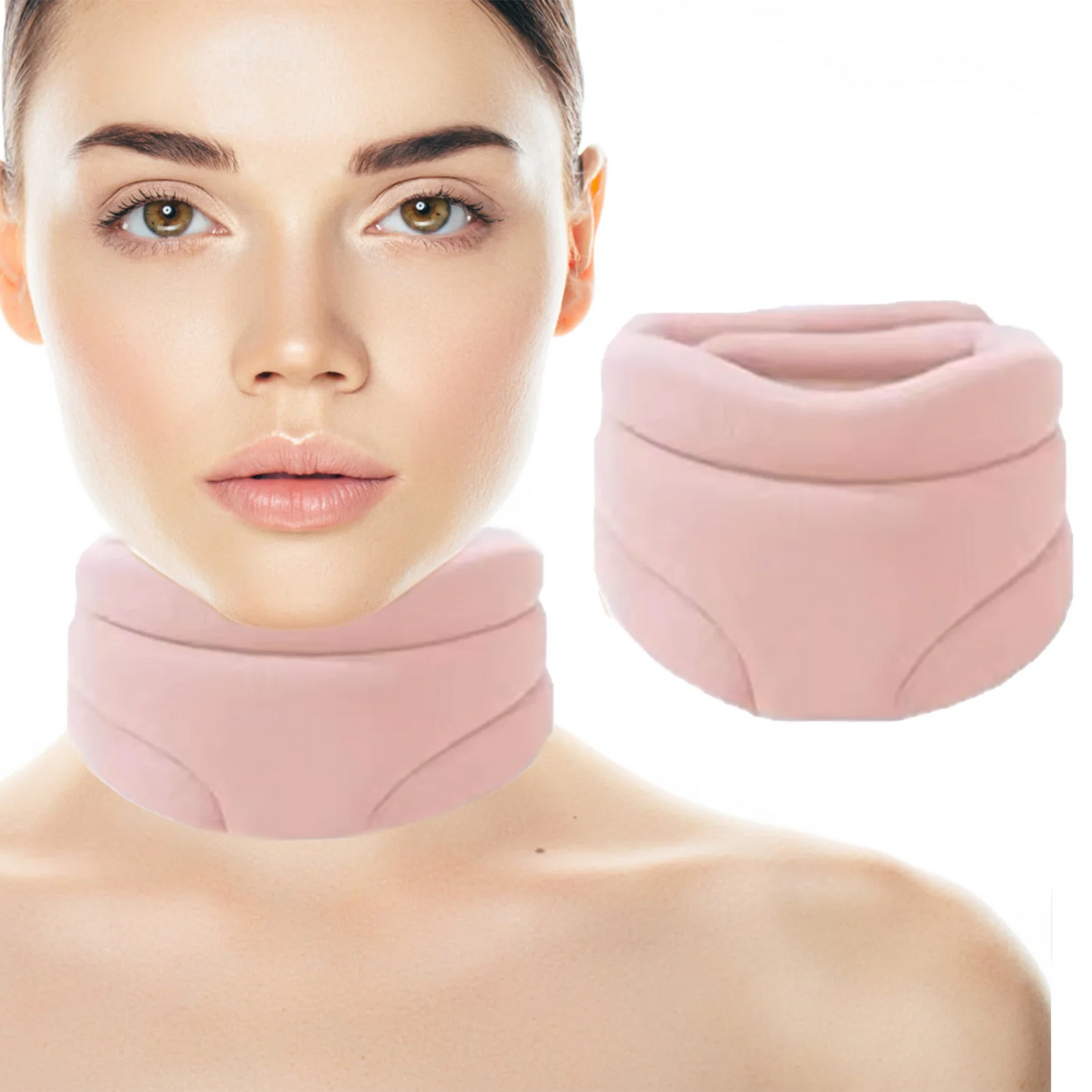 Soft Foam Neck corrector support Brace Cervical Collar Wraps Aligns Stabilizes Vertebrae braces for Women Men Adults Elders