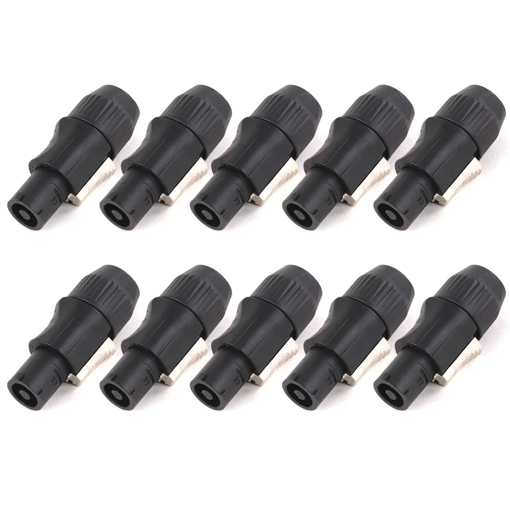 10pcs New IP65 Waterproof Locking PowerCon Chassis Connectors NAC3MPX or NAC3MX-W + NAC3FPX + Powercon True Connector NAC3FX-W