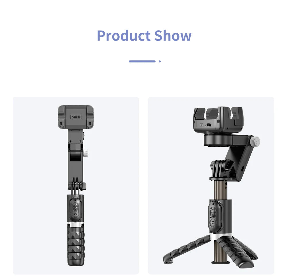360 Rotation Following Shooting Mode Gimbal Stabilizer Selfie Stick Tripod Gimbal For iPhone Phone Smartphone Live Photography