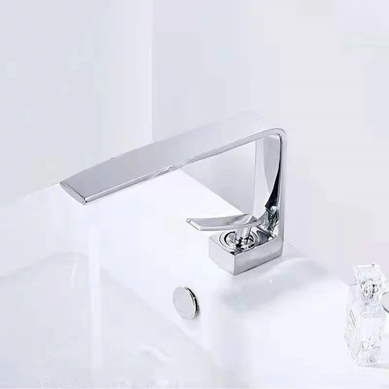 White With Dot Bathroom Kitchen Faucet Contemporary Faucet Single Handle Hot and Cold Mixer Taps  Beige with dot