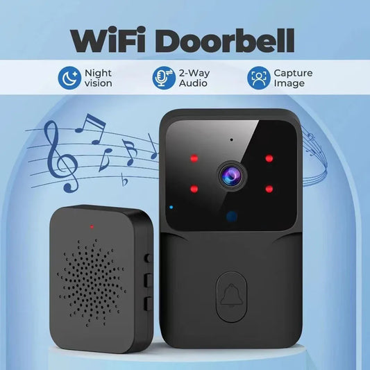 Smart Home Security For Home HD Door Bell Intercom Voice Change WIFI Video Doorbell Secure Camera Wireless Two Way Night Vision