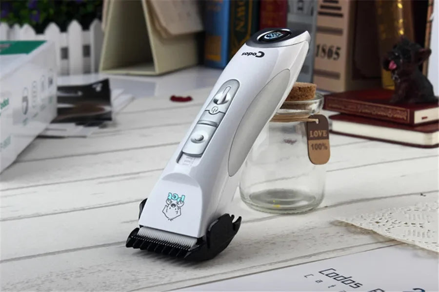Codos CP9600 Professional Pet Clipper Cat Dog Clippers Shaver Electric Grooming Trimmer Rechargeable Haircut Machine LCD Display