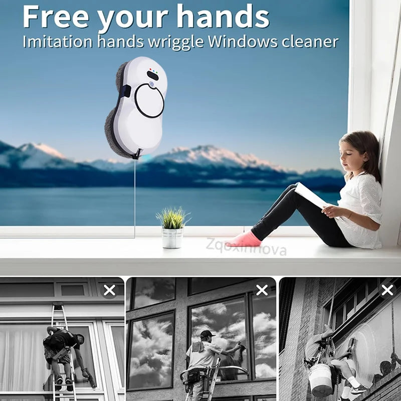 UPS Power Robot Window Washer for Washing Windows Vacuum Cleaner Plaster Glass Cleaning Home Appliance Smart Cleaning Robot