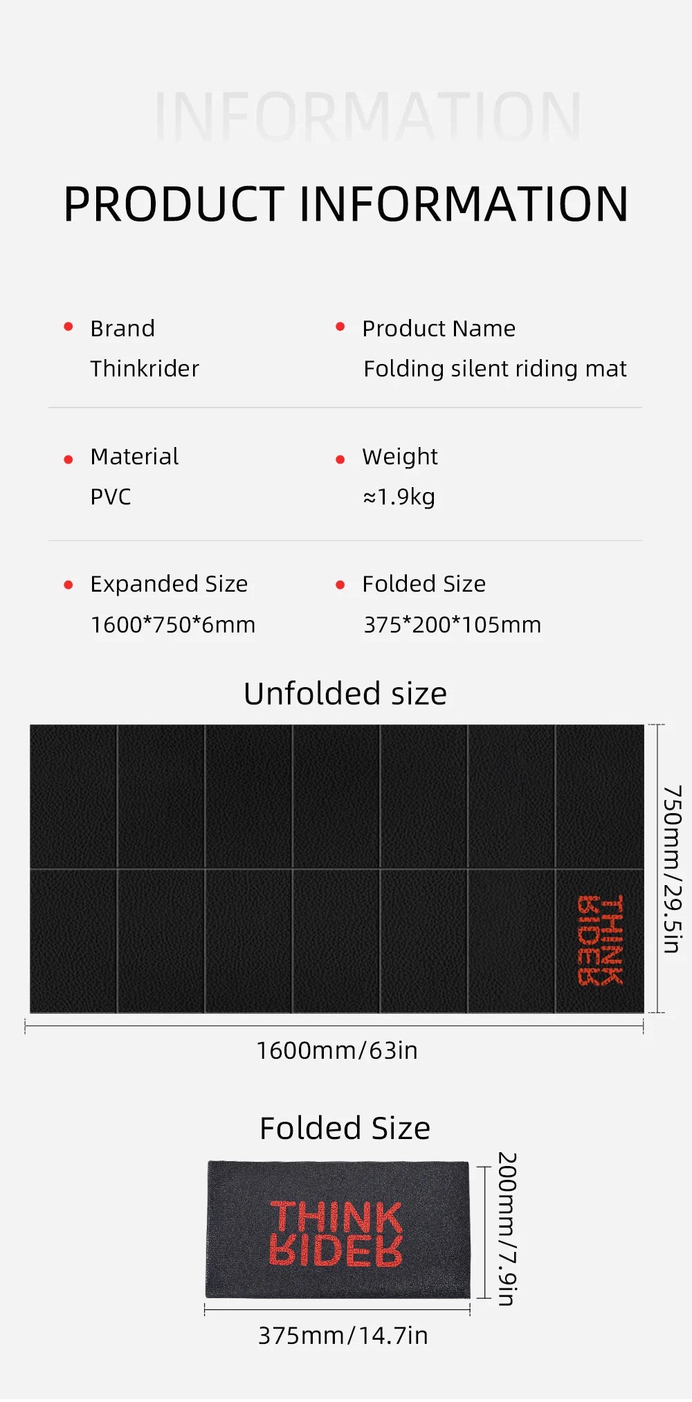 Thinkrider Training Mat Yoga mat For Bike Bicycle bicicletas Estaticas Trainer exercise Mat For trainer floormat