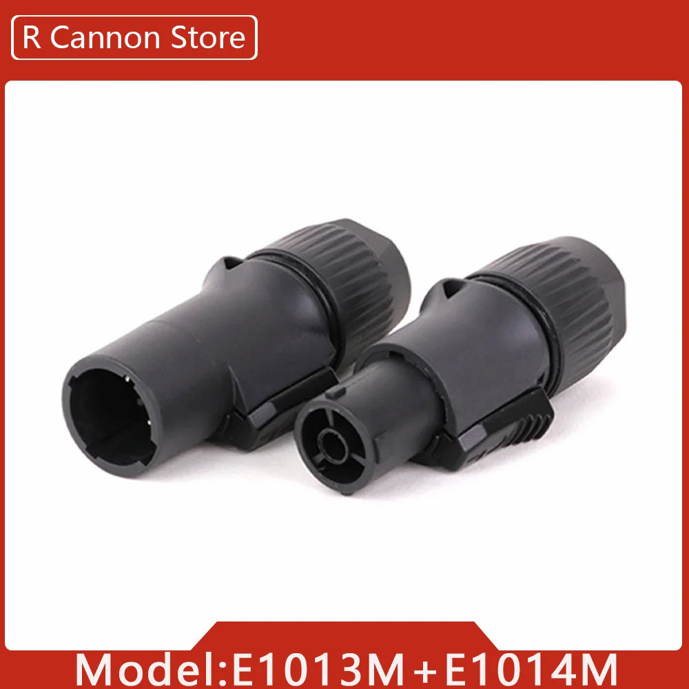 10pcs 3Pins In/Output Waterproof Locking Powercon Male Plug Female Chassis Wire Cable Connectors PA66 Material IP65 Grade