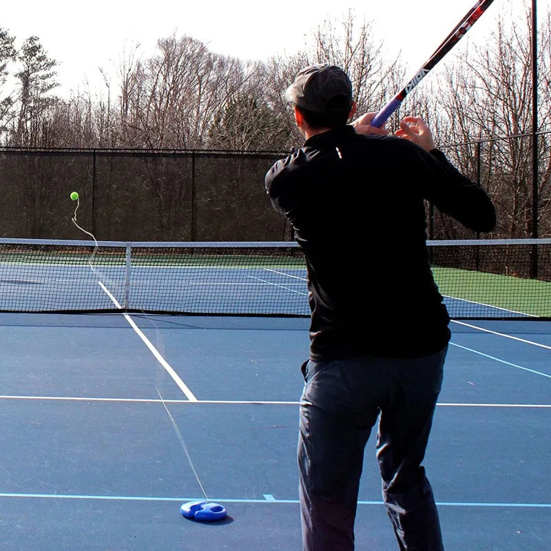 1 Set Tennis Trainer With Tennis Bounce Ball And Practice Ropes, Suitable For Indoor Outdoor Tennis Training