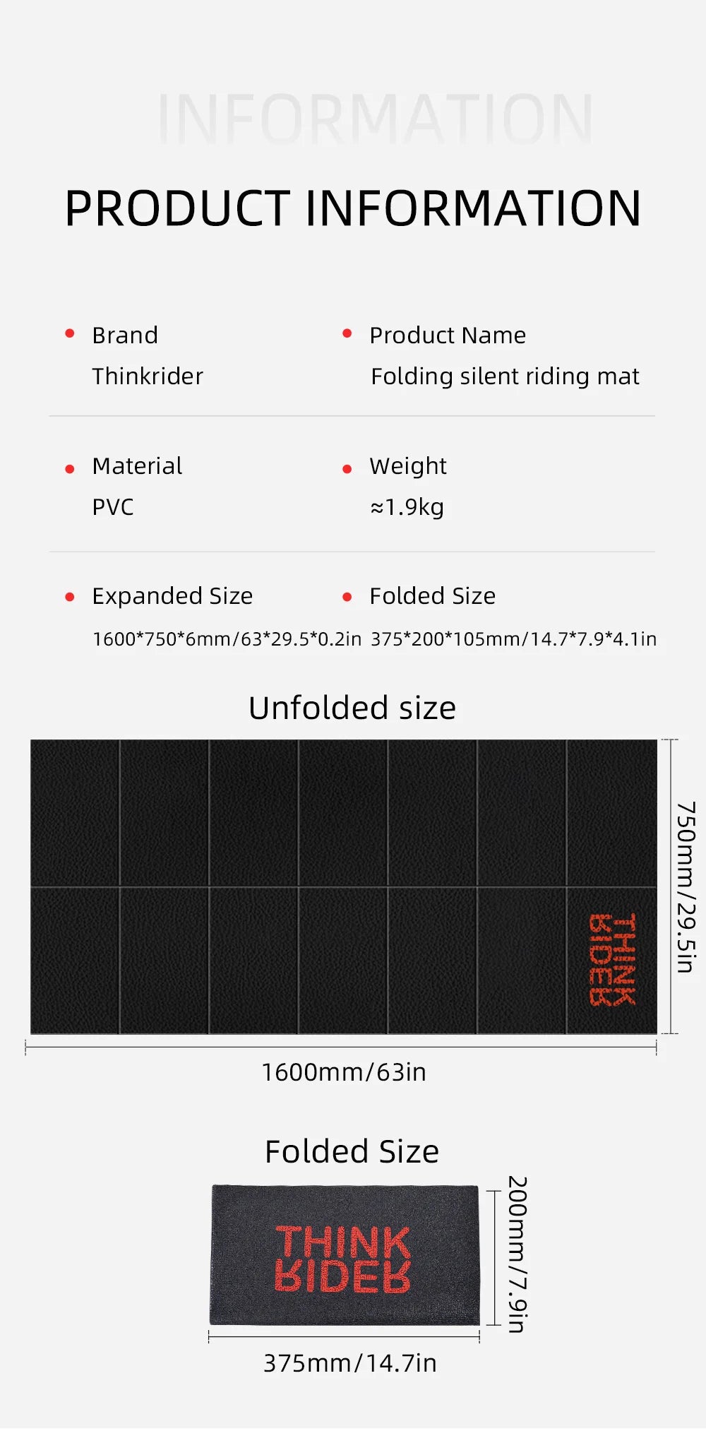 Thinkrider Training Mat Yoga mat For Bike Bicycle bicicletas Estaticas Trainer exercise Mat For trainer floormat