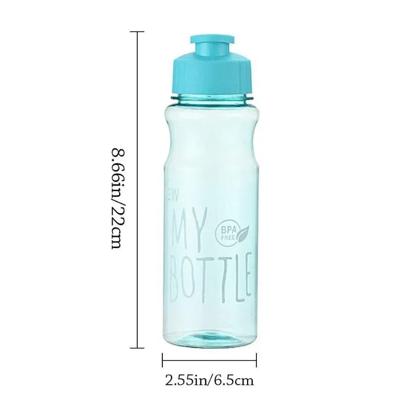 Gift Plastic Water Bottle Large Capacity Sports Kettle Wholesale Transparent Cold Water Cup Outdoor Portable 650ml