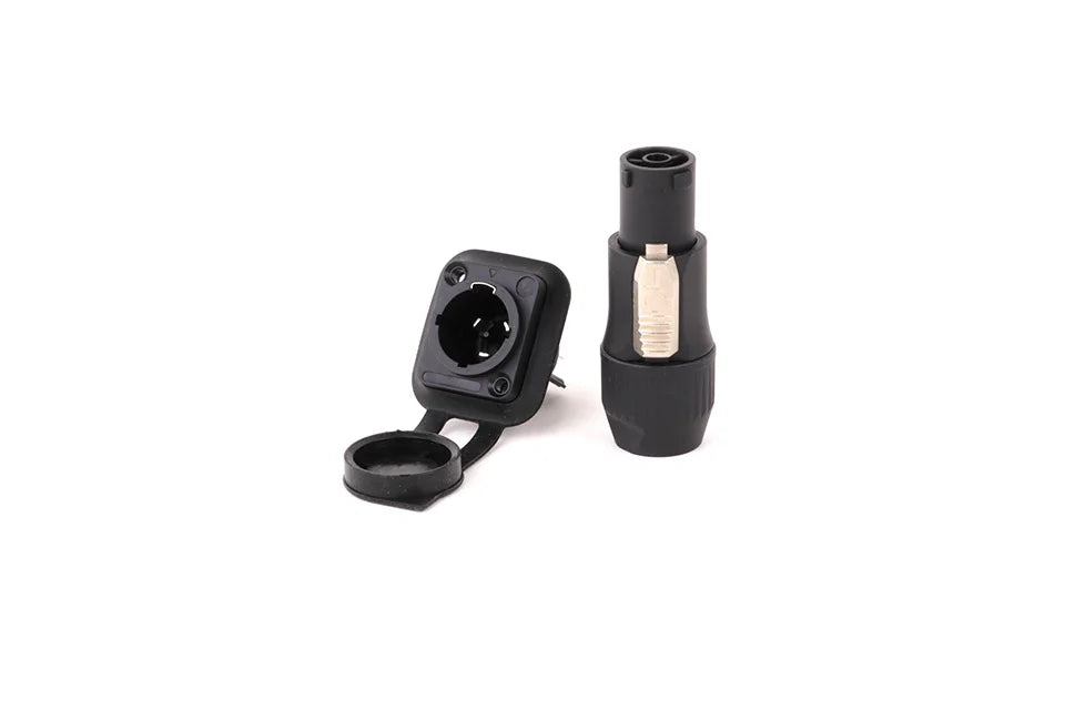 10pcs 3Pins In/Output Waterproof Locking Powercon Male Plug Female Chassis Wire Cable Connectors PA66 Material IP65 Grade