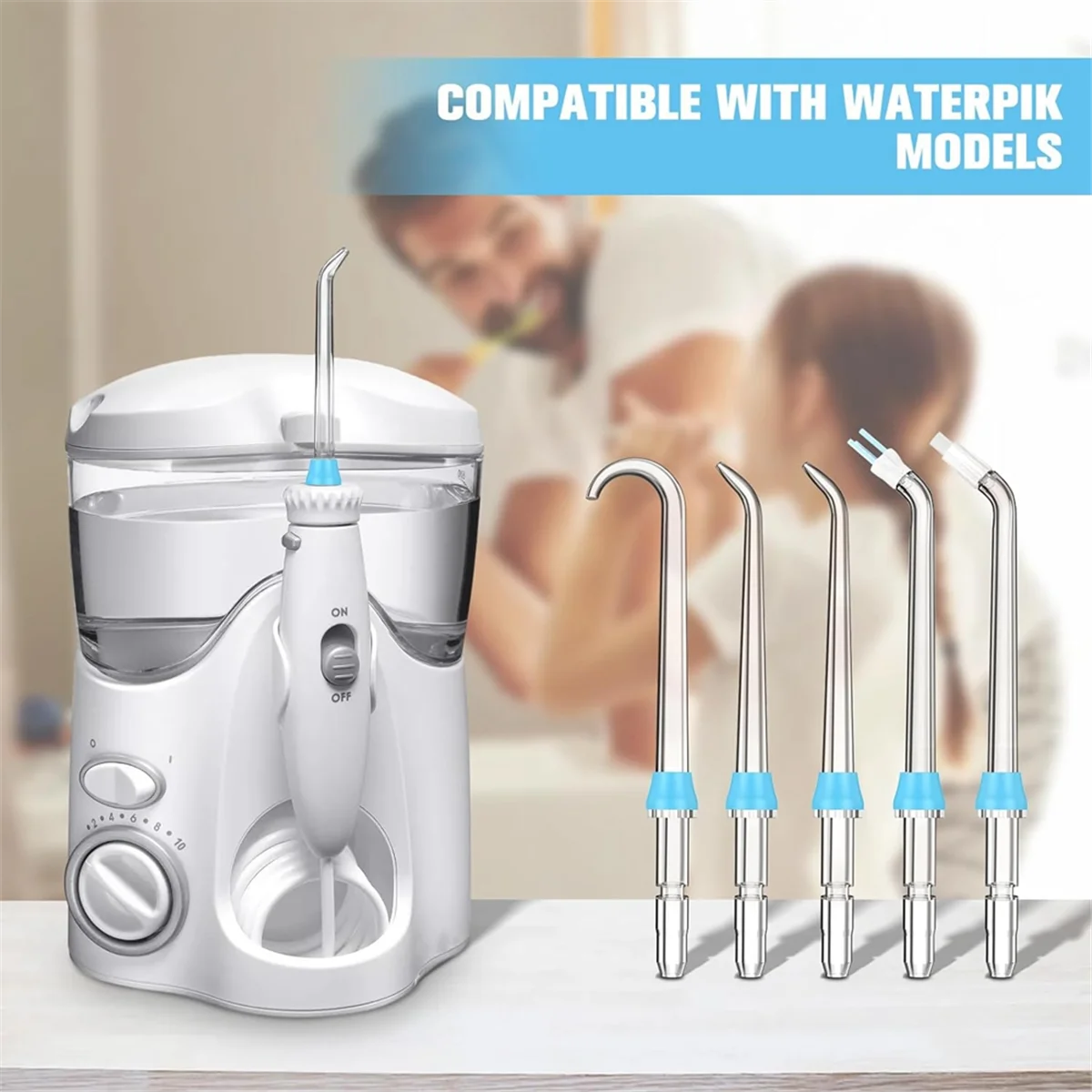 Replacement Tips for Waterpik Water Flosser,Replacement Classic Jet Tips Compatible for Waterpik Oral Irrigator