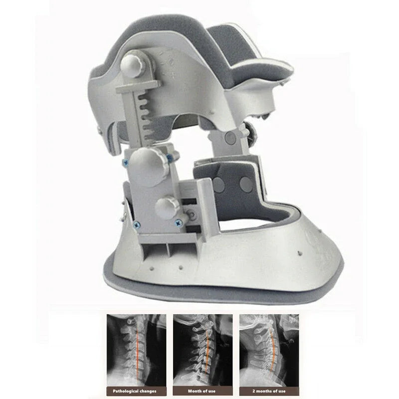 Neck Cervical Traction Collar Spine Support  Compression Adjust Brace Tractor Stretching Brace