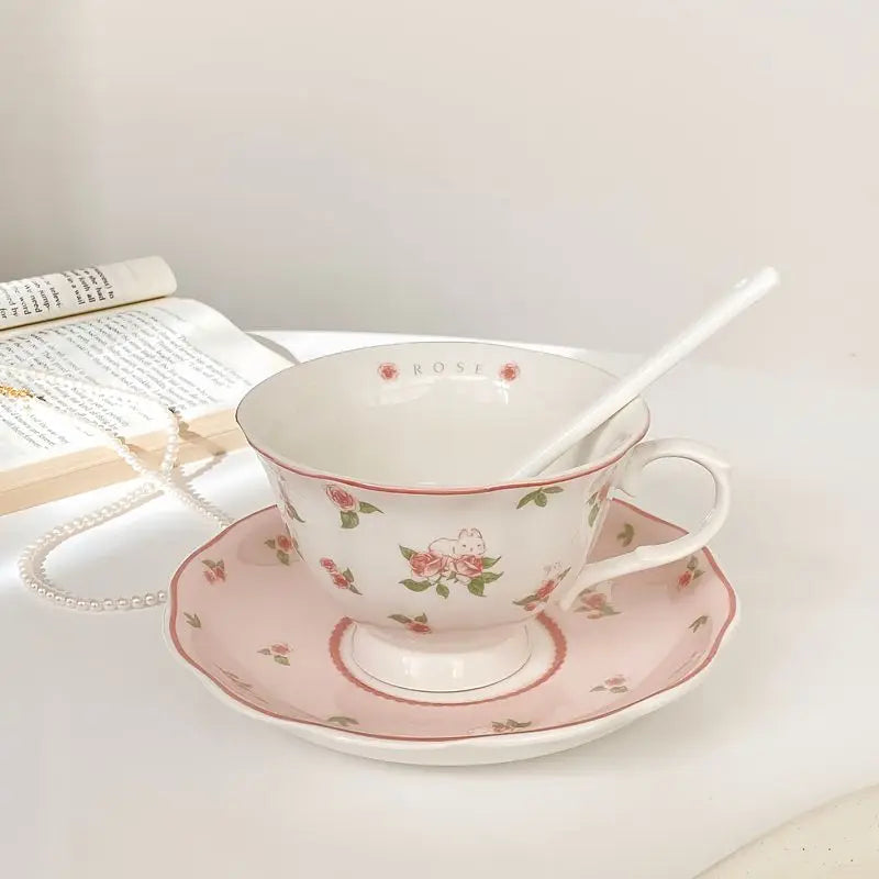 250ML Exquisite European Coffee Cup Ceramic Set Design Sense Small and High End Sense Light Luxury Ins Style Home Mug