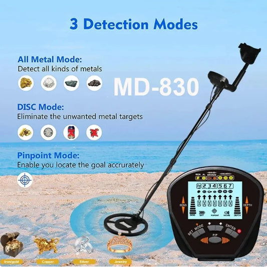 MD830 Metal Detector Underground Accurate positioning A treasure hunter Gold Detector Treasure Hunter Detecting Pinpointer