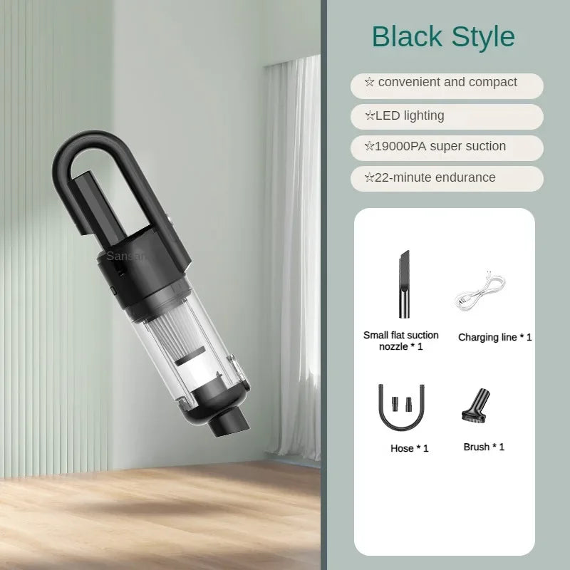 Multifunction Home-appliance 19000Pa Cleaning Machine Powerful Wireless Car Vacuum Cleaner Metal Strainer Portable Handheld