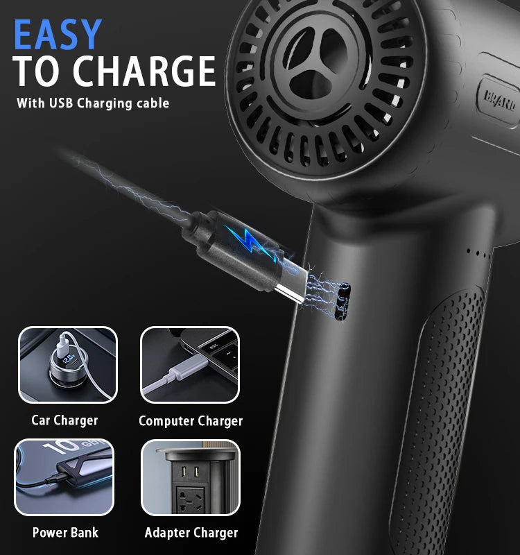 Xiaomi Youpin Vacuum Cleaner Wireless Air Duster Rechargeable Blow And Suck Vacuum Cleaner Electric Strong Suction Power Home