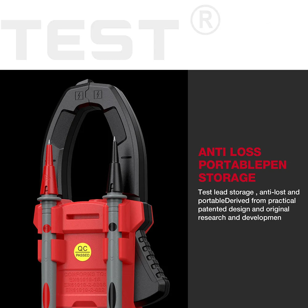 HT208A/D AC/DC Digital Clamp Meter Meter Multimeter Pinza Amperimetrica True RMS High Precision Capacitance NCV Ohm Hz Tester