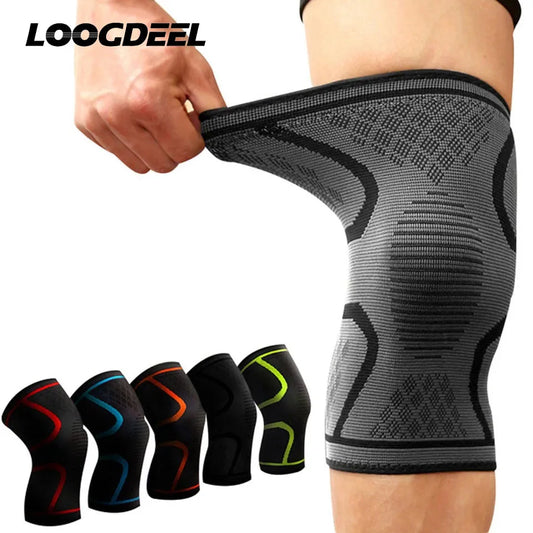 1PCS Running Cycling Fitness  Knee Support Braces Elastic Nylon Sport Compression Knee Pad Sleeve for Basketball Volleyball