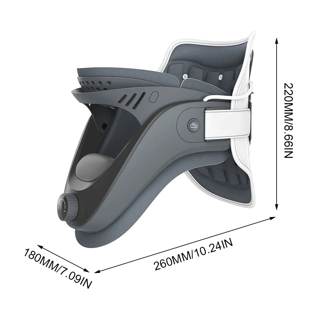 Neck Traction Device Adjustable Ergonomic Neck Stretcher with Airbag Support Cervical Collar Stretch Neck Shoulder Relaxer