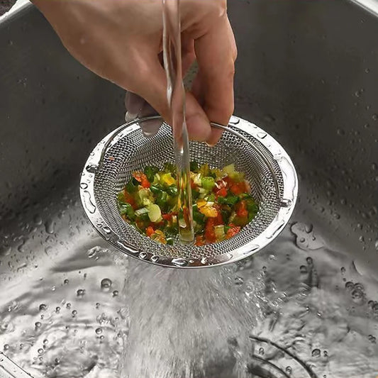 1PC Stainless Steel Kitchen Sink Strainer Sewer Bathroom Shower Hair Filter Basket Anti-Blocking Cleaning Gadgets Kitchen Tools
