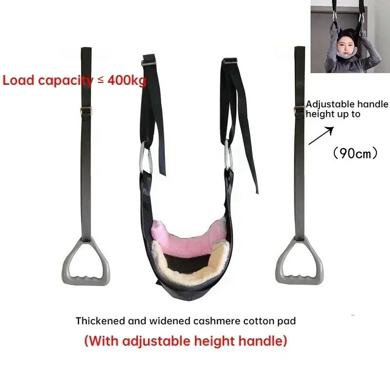Neck Exercise Stretcher Horizontal Bar Hook Type Household Sling Neck Massager Nursing Rehabilitation Cervical Traction Belt