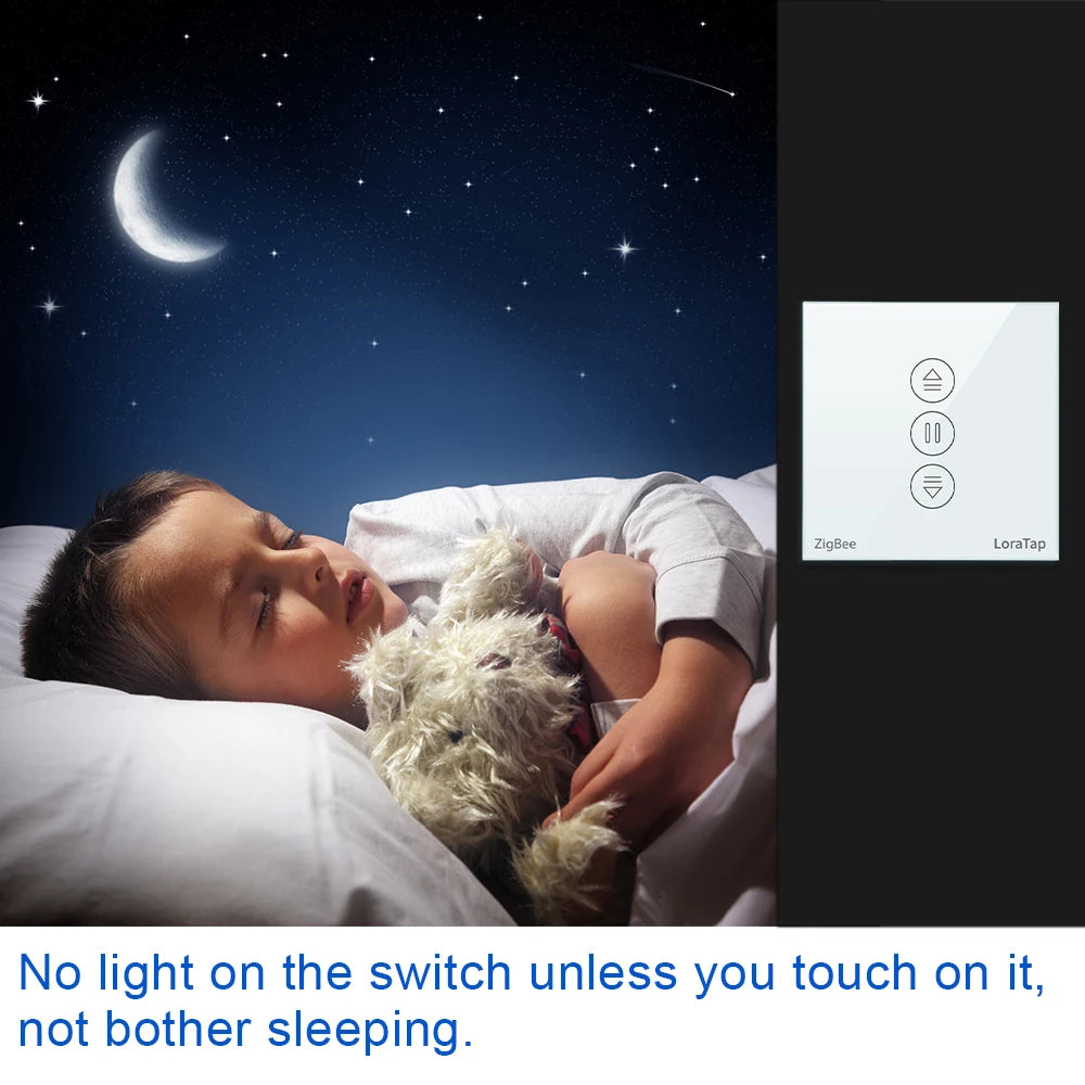 LoraTap ZigBee Curtains Roller Shutters Blinds Switch Control Connected Motor Google Home Alexa Electric Window Tuya Smart Life
