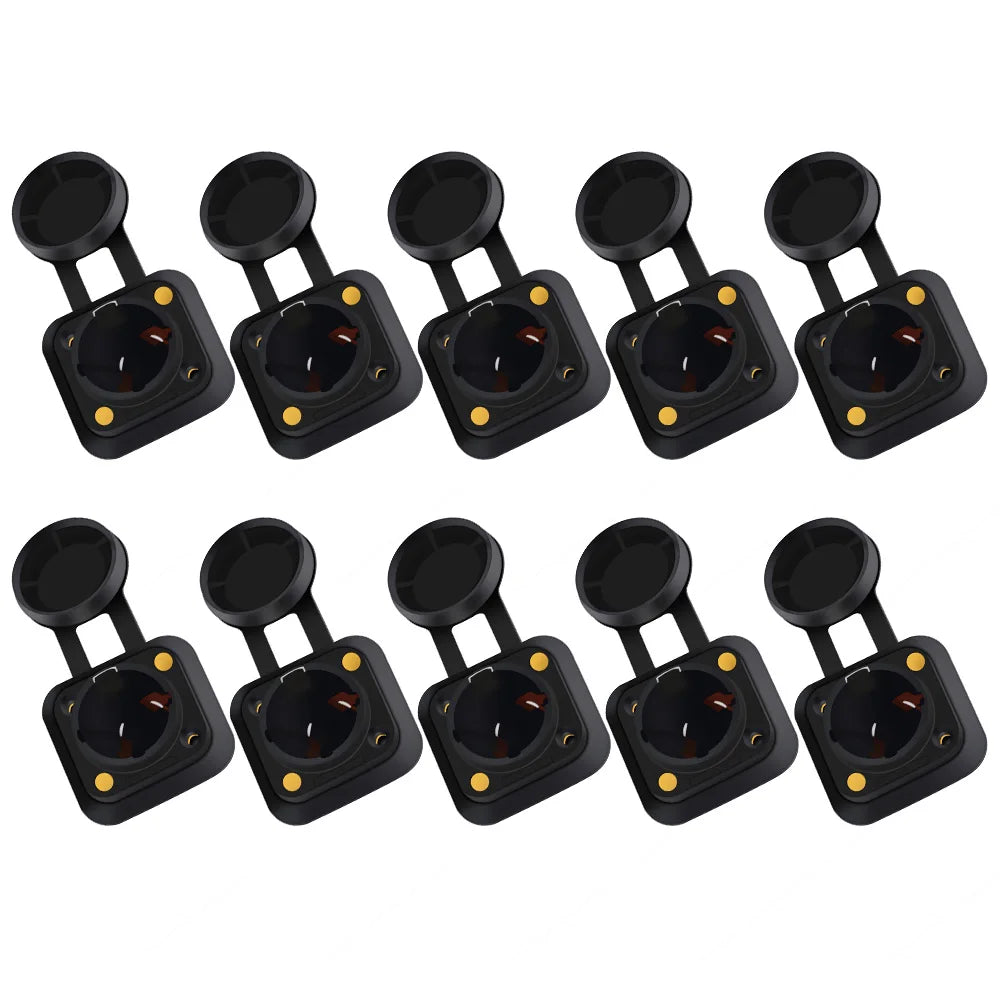 10pcs New IP65 Waterproof Locking PowerCon Chassis Connectors NAC3MPX or NAC3MX-W + NAC3FPX + Powercon True Connector NAC3FX-W