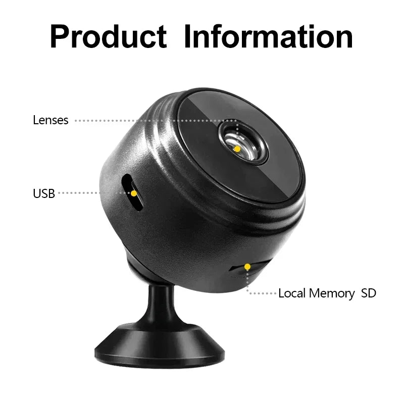 Home Security A9 Camera HD Wireless WIFI Network 1080p Infrared Night Vision For Outdoor Sports With Surveillance Features