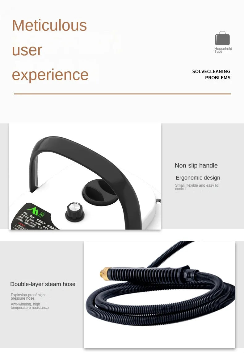2500W Household High-temperature Steam Cleaner,  Sterilization Air Conditioning Kitchen Hood Home Car Steaming Cleaner 110V 220V