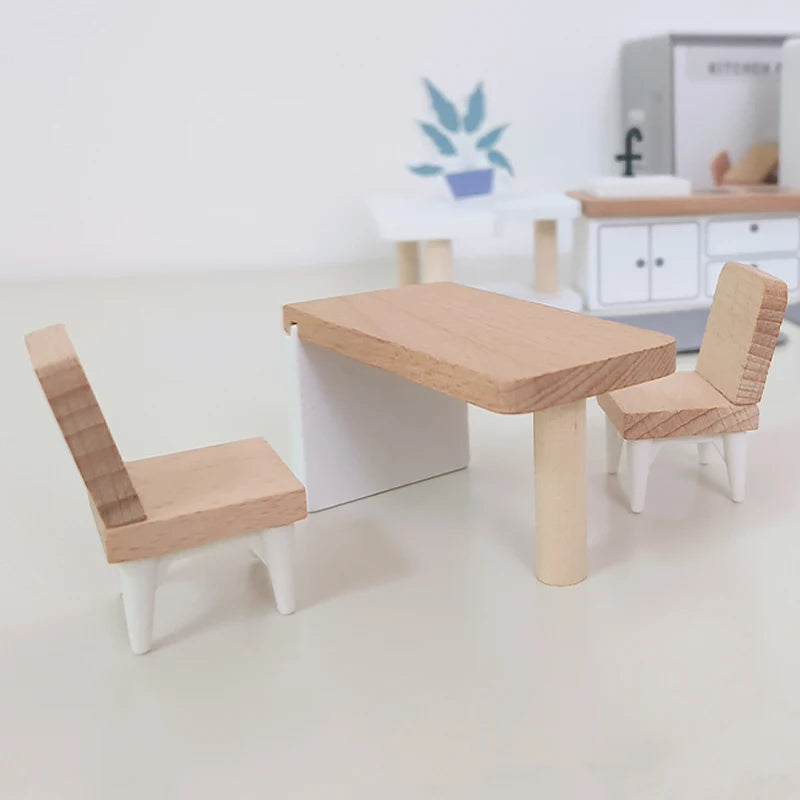 Dollhouse Miniature Accessories Forest Family Home Furniture Collection Set Kitchen Cooking Pots For Children Girls Gift ins