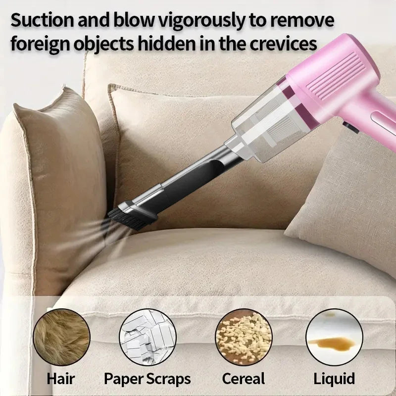 Xiaomi Portable Wireless Car Vacuum Cleaner Multifunctional Mini High-power Suction and Blowing Integrated Cleaning Appliance ﻿