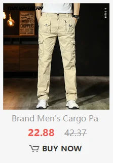 High Quality Men's Jeans Multi Pocket Denim Cargo Pants Oversized Casual Pants Men Clothing Loose Trousers 29-44 A2F125