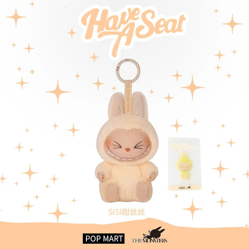 New Labubu Gift Lacquered Doll Clothes Doll Keychain Trendy Toy Blind Box 2 Glue Face Bag Pendant Decoration Toys Friend Gift