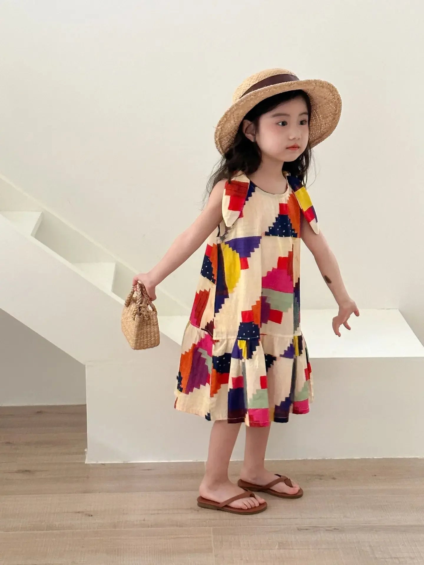 Children's Clothes 2025 Summer New Boy's Shirt Suit Or Baby Girl Dress Holiday Clothes Brother And Sister Clothes