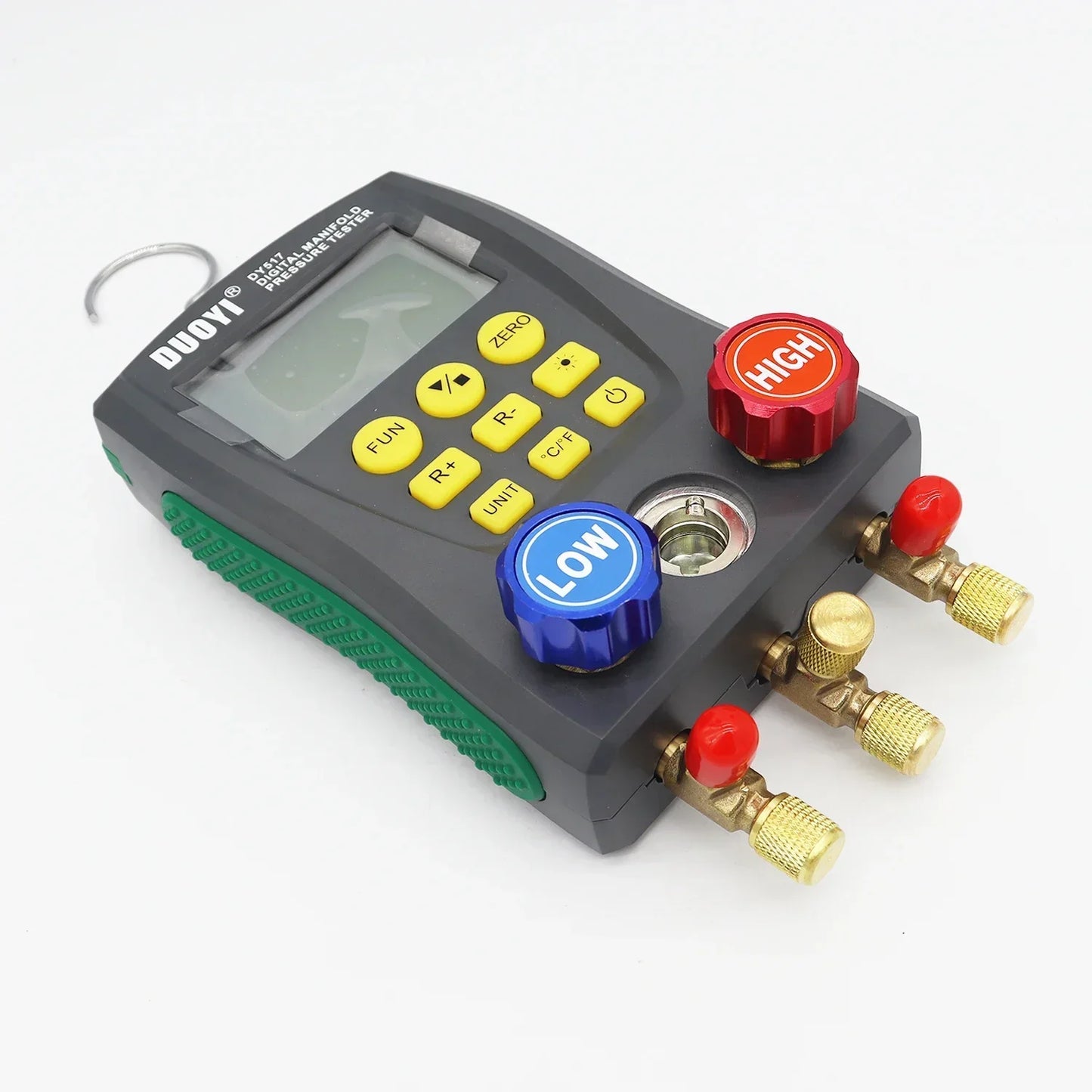 Digital refrigeration pressure gauge, air conditioning temperature detector, multi-function vacuum pressure test tool kit