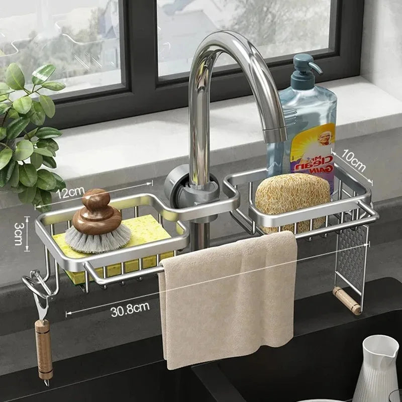 Kitchen Storage Rack Dish Drying Rack Wall Shelf Supplies Towel Sink Racks Fixture Home Improvement Kitchen Cabinet Storage