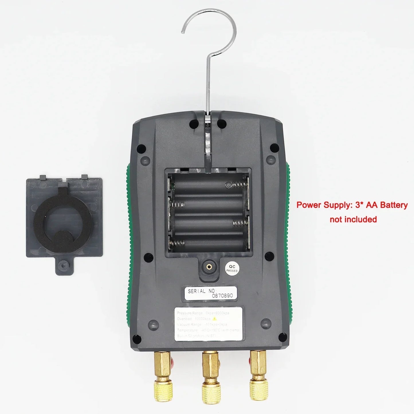 Digital refrigeration pressure gauge, air conditioning temperature detector, multi-function vacuum pressure test tool kit