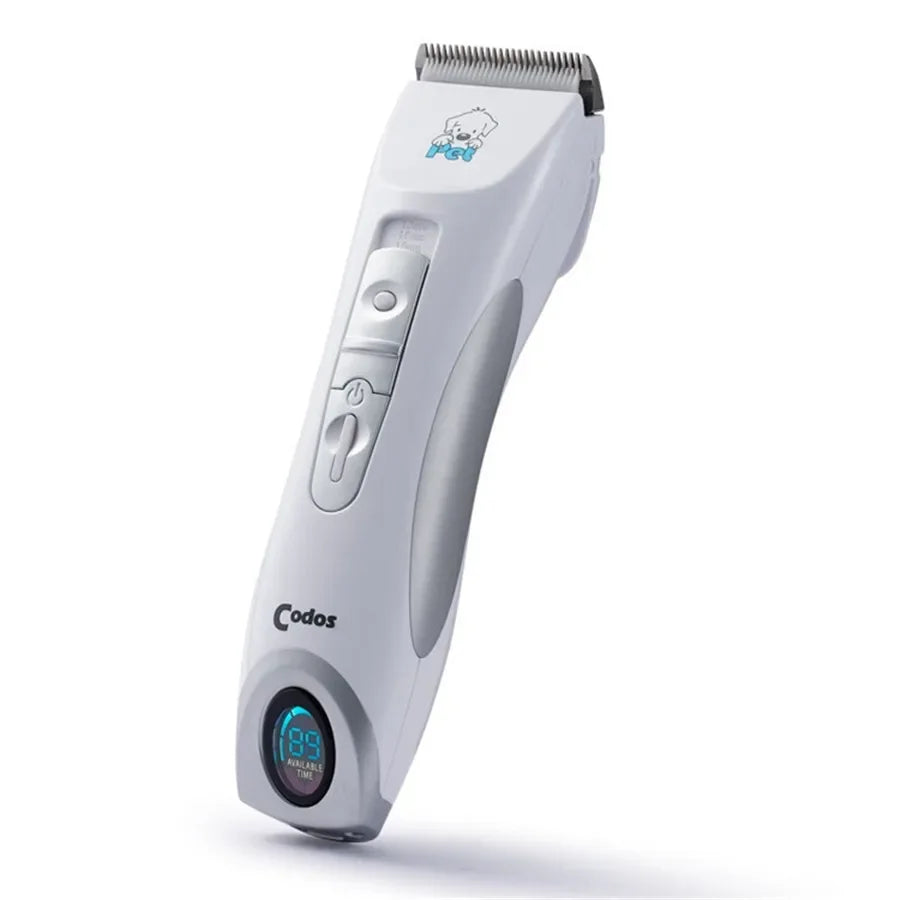 Codos CP9600 Professional Pet Clipper Cat Dog Clippers Shaver Electric Grooming Trimmer Rechargeable Haircut Machine LCD Display